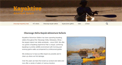 Desktop Screenshot of kayakbotswana.com